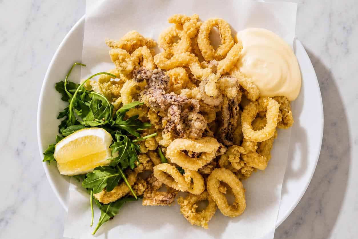 Calamari Fritti - Flash Fried, Lemon Mayo