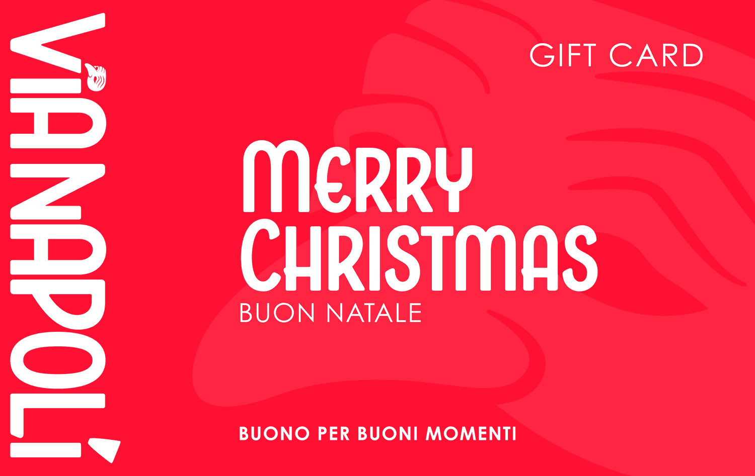 Via Napoli Christmas Gift Card Print Header