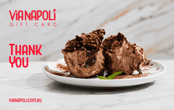Via Napoli Thank You Gift Card Print Header