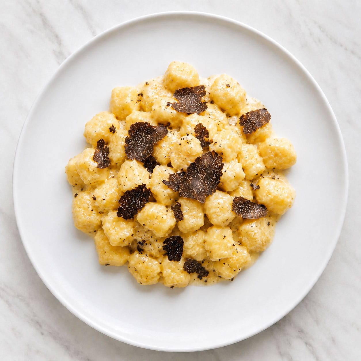 Gnocchi Quattro Formaggi e Tartufo - Homemade Gnocchi, Four Cheeses, Truffle