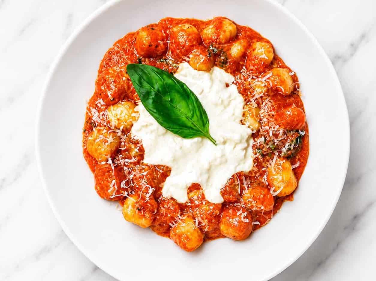 Gnocchi Sorrentina - Homemade Gnocchi, San Marzano Tomatoes, Melted Buffalo Mozzarella, Grana Padano DOP, Basil, EVOO