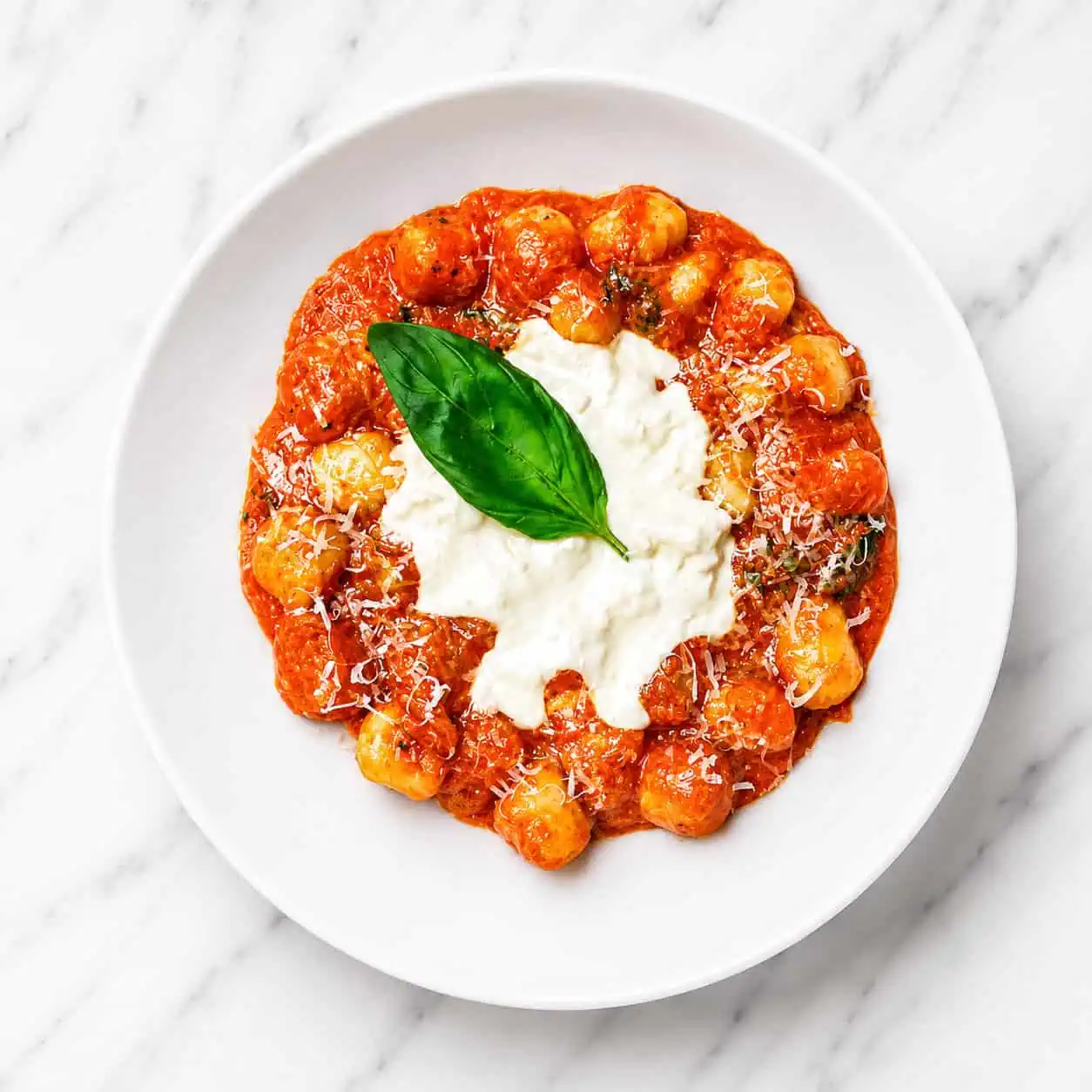 Gnocchi Sorrentina - Homemade Gnocchi, San Marzano Tomatoes, Melted Buffalo Mozzarella, Grana Padano DOP, Basil, EVOO