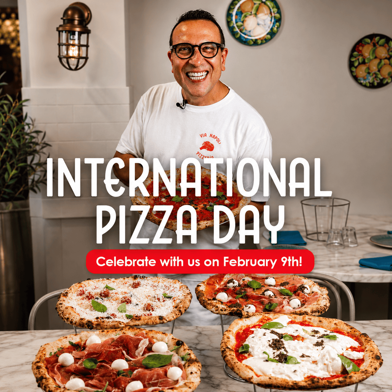 International Pizza Day at Via Napoli