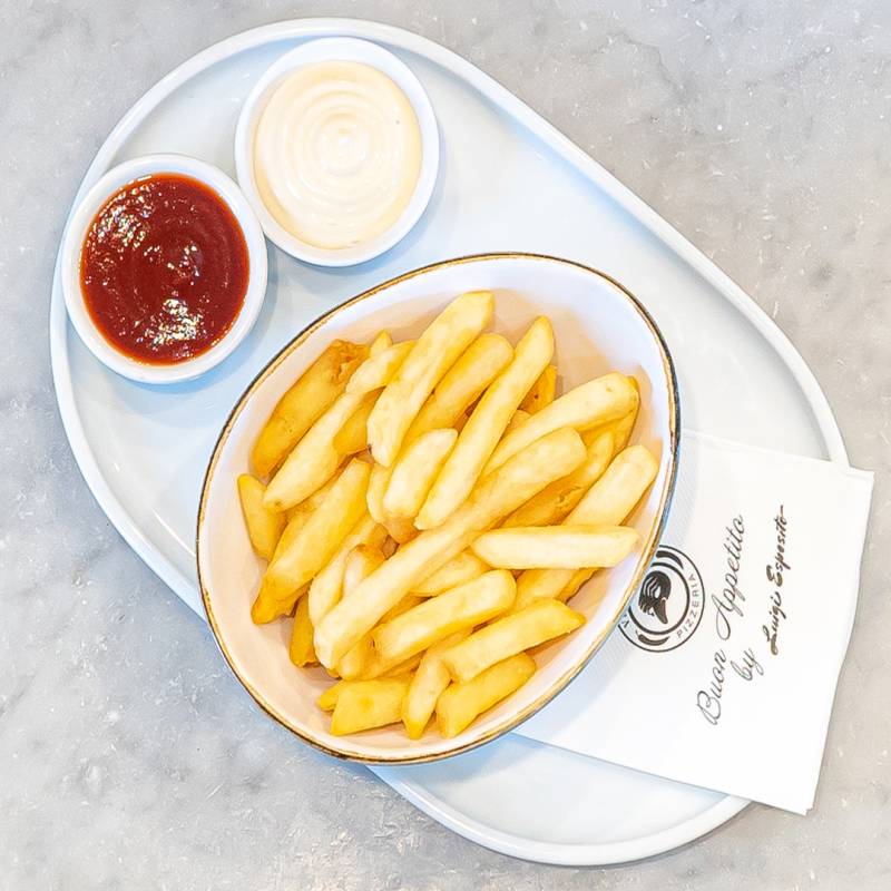 Crispy golden fries served as a kids' side dish
