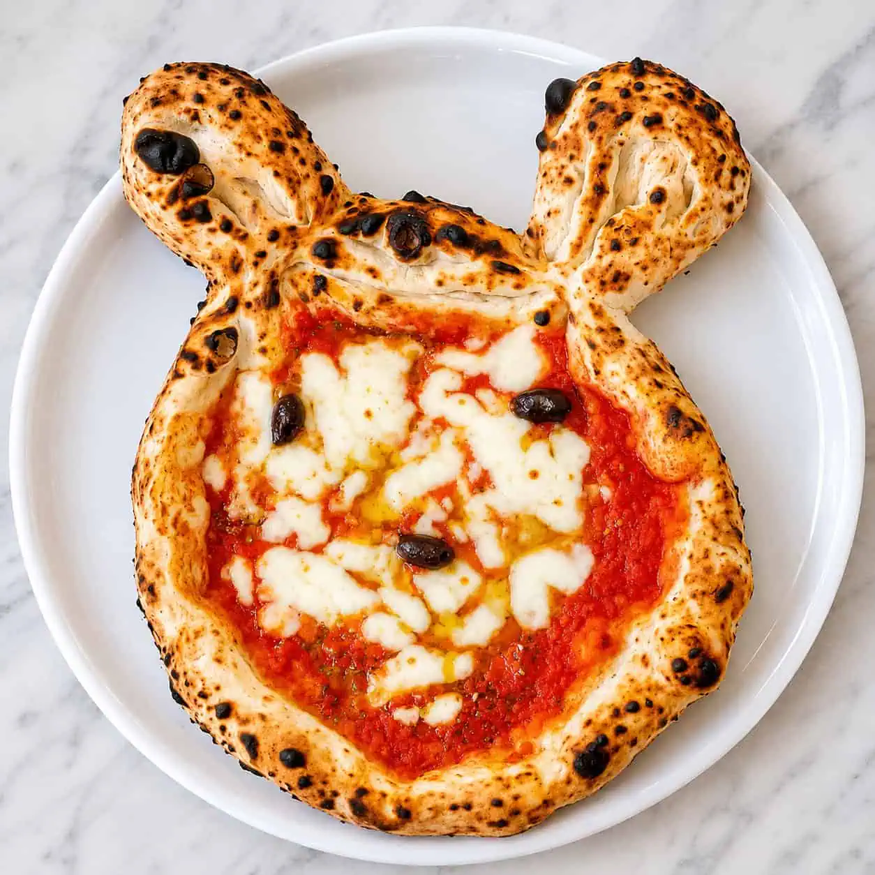 Kids Mickey Mouse Pizza - Choice of Salami, Mushroom or Ham