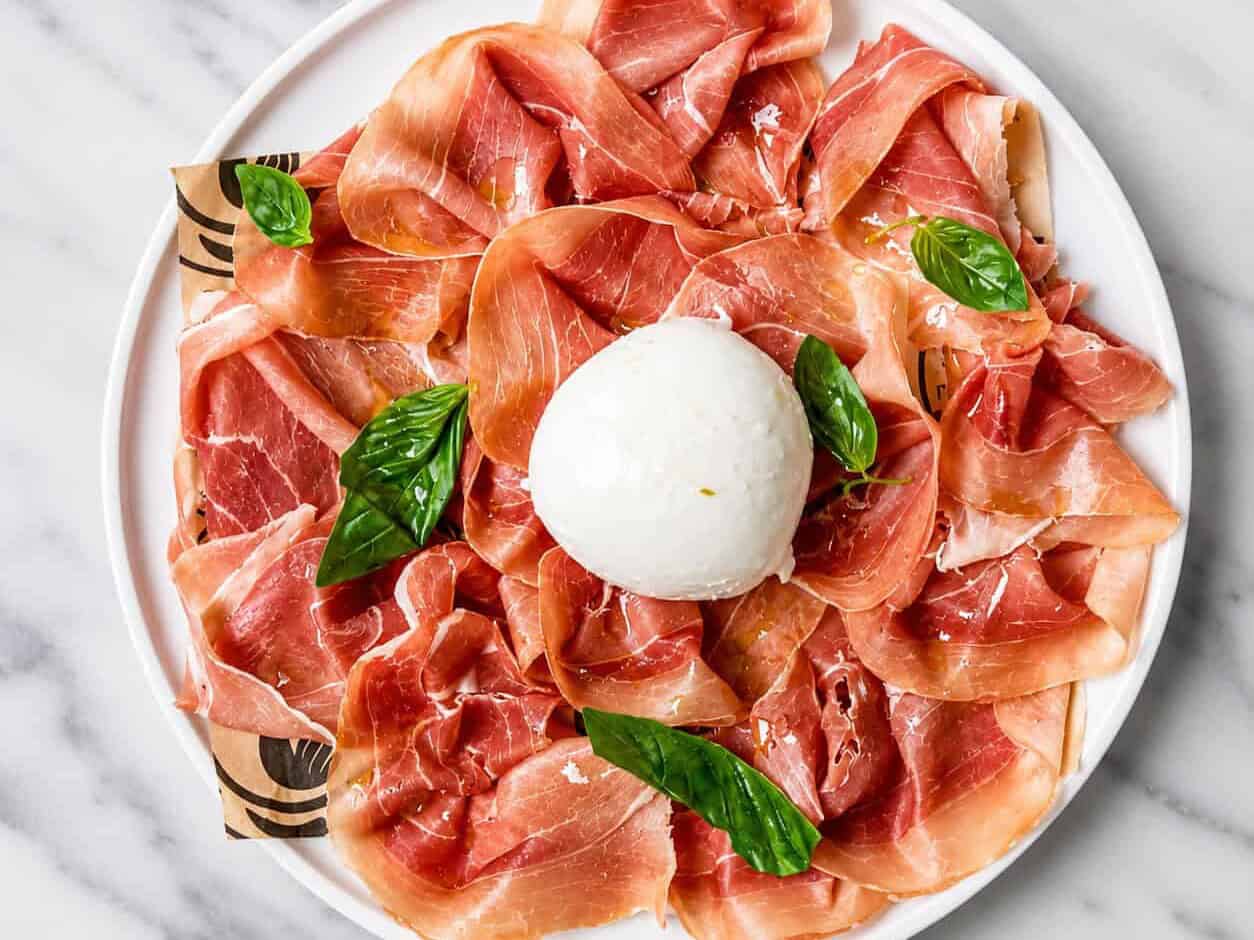 Parma Prosciutto - Burrata Cheese, Artisan Garlic & Rosemary Focaccia