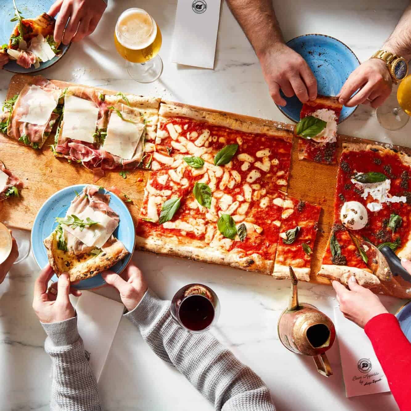 Via Napoli metre-long pizza dining experience